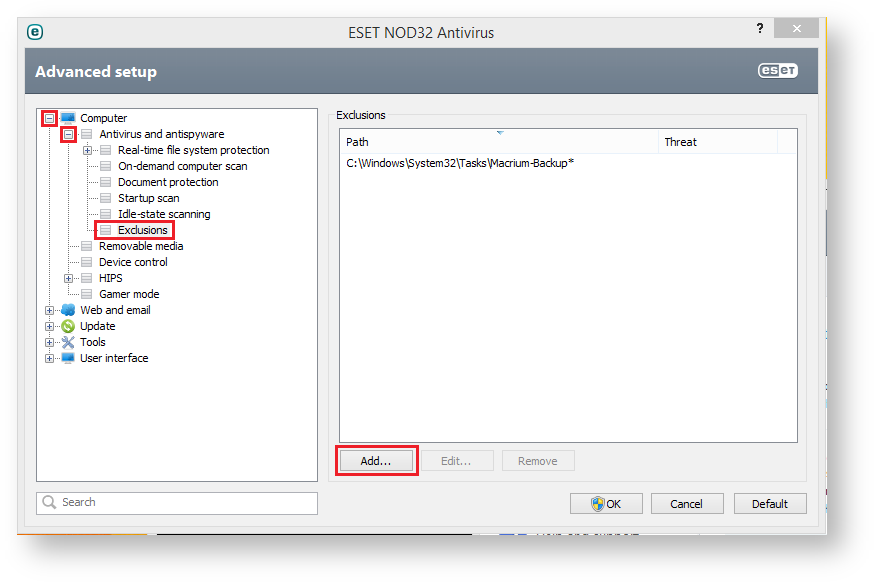 Scheduled task save failed: The system cannot find the path specified