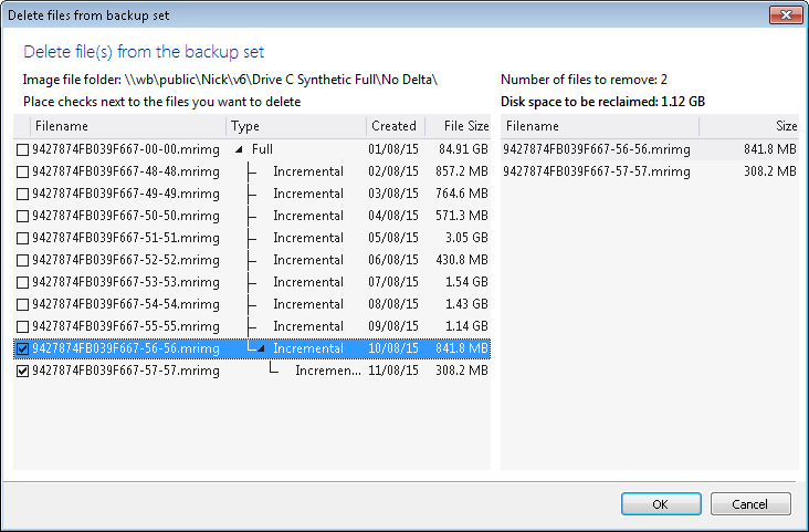 How to delete backup files KnowledgeBase Macrium Reflect Knowledgebase