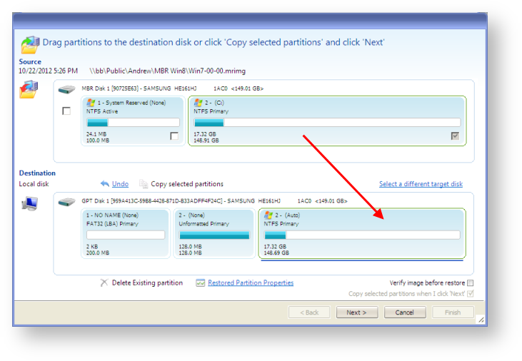 Restoring an MBR System image to UEFI/GPT - KnowledgeBase - Macrium ...