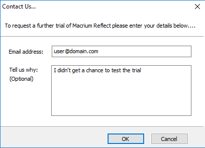 macrium reflect trial no redploy