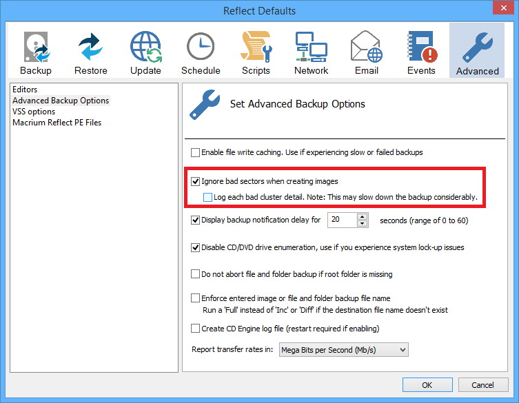 macrium reflect error code 9