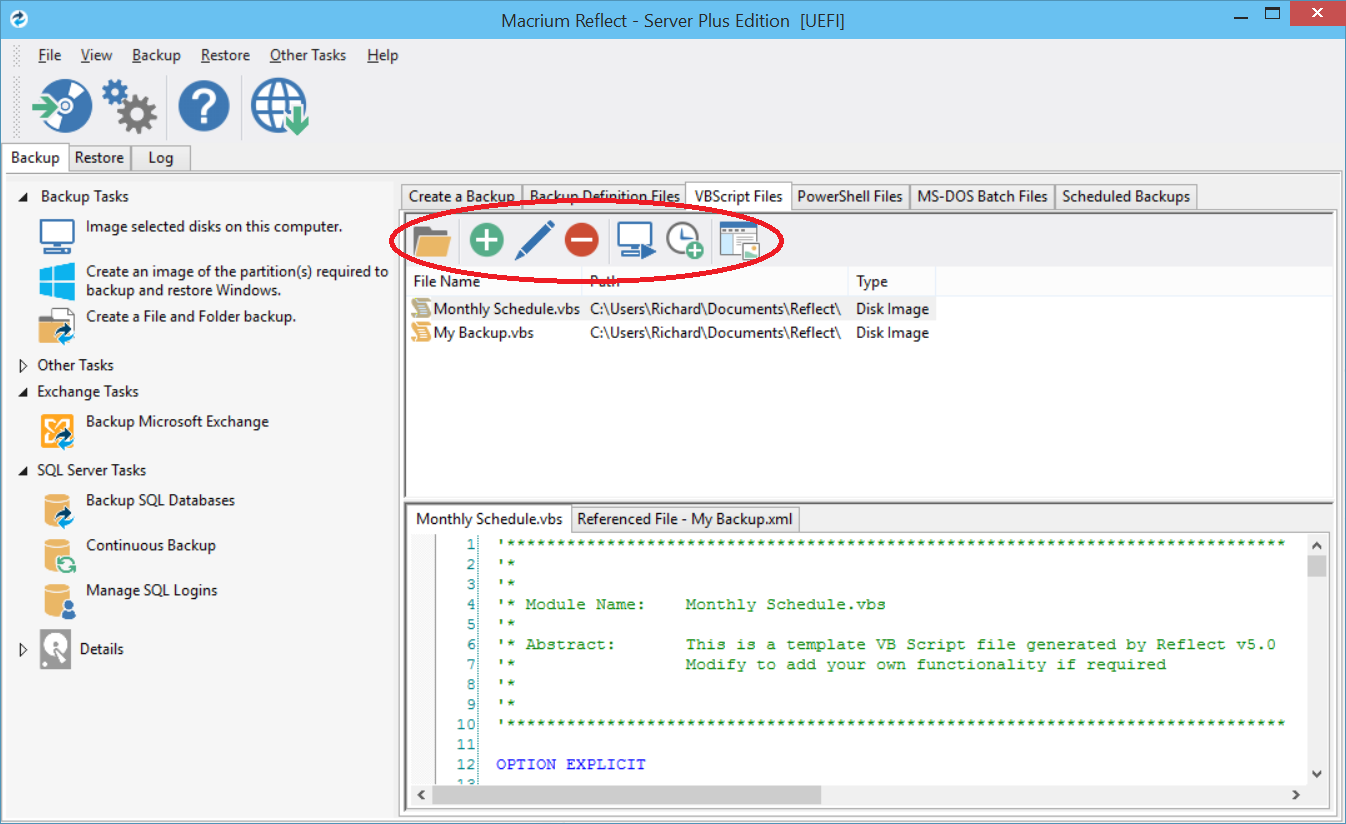 Main tasks. Утилита виндовс для перезагрузки сервера. Утилита для перезагрузки сервера. Macrium reflect 7. Back office exchange server box.