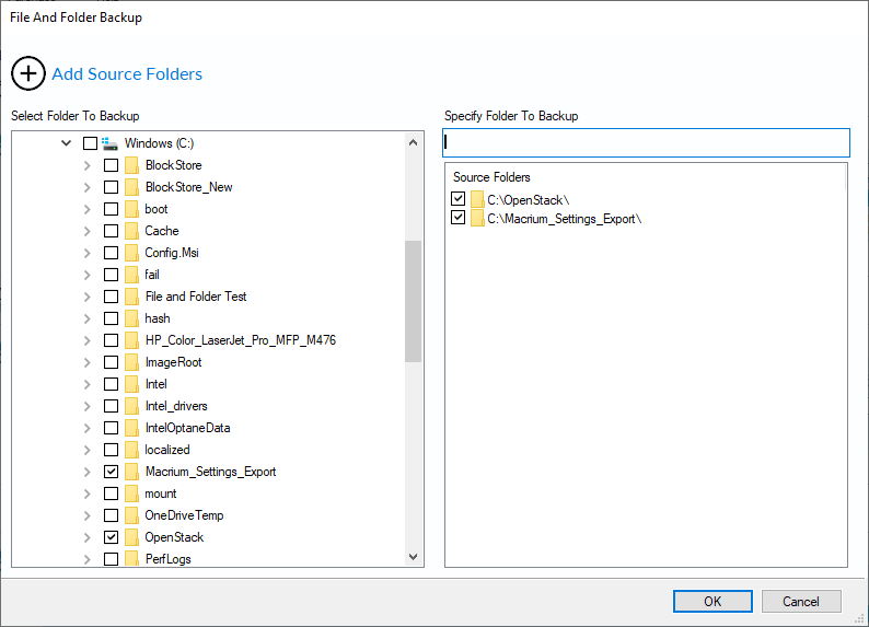 macrium reflect browse file and folder backup